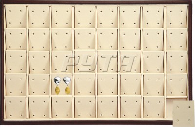 411138 Display tray for 80 pairs of stud earrings,  with angled removable inserts and holes