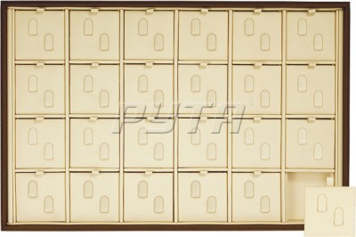 411026 Display tray for 48 rings,  removable inserts with 2 vertical clips