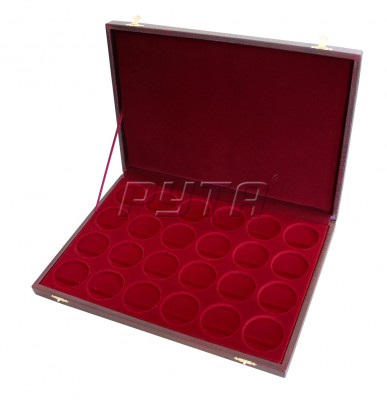 70004600 Gift case for 24 coins d-44/6 mm-step / molded insert