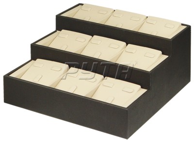 696330 3 tiered display stand for 9 sets. Removable inserts with 3 clips
