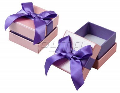 91701 ИМП Cardboard box with a ribbon on the lid. Happy garden collection,  45x45