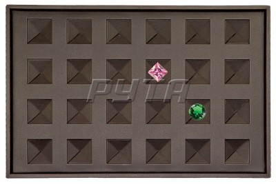 411710 Display tray for stones,  conical cell cize 30х30х10 mm