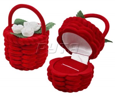42001 Flocked case, flower basket, Romance series