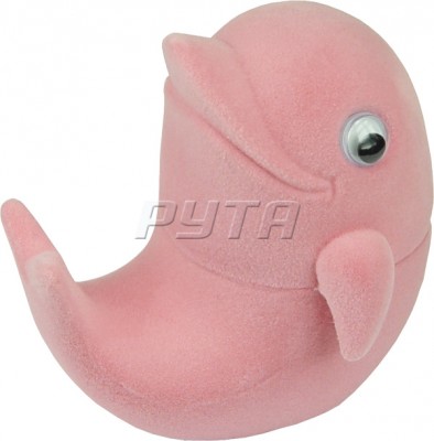 32901 Flocked box, a dolphin, Children's collection