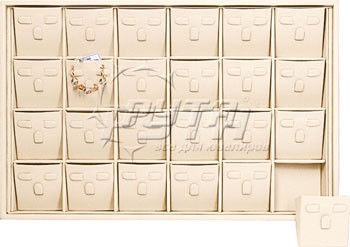411305 Display tray for 24 sets / Angled inserts / 3 clips