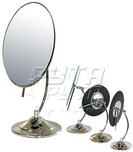 211512 Зеркало овальное с регулятором  радиуса (d-175 х215 mm)