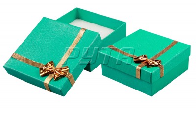 38616 Hard cardboard with decorative taping,  rectangular with bow foil