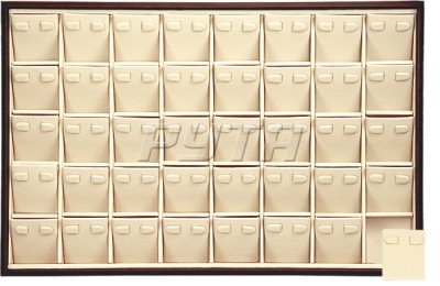 411134 Display tray for 40 pairs of earrings / Angled removable inserts / 2 clips