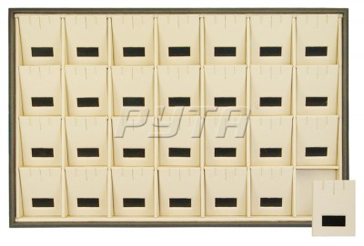 411212 Display tray for 28 pendants / Angled inserts / Tag window