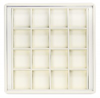 418228 Display tray with rounded corners, no inserts, 16 cells (cell size 40х46)