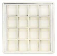 418228 Display tray with rounded corners,  no inserts,  16 cells (cell size 40х46)