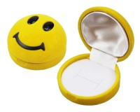 53901 Flocked box,  smiley-face,   Children's collection