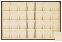 411131 Display tray for 28 pairs of earrings / Angled removable inserts / Horizontal clips
