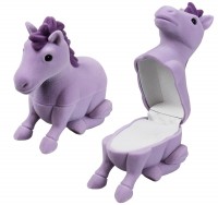 59001 Flocked box,  a horse,  Children's collection