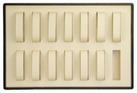 416407 Display tray with rounded corners for 14 watches