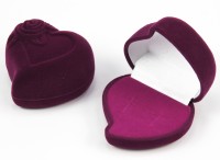 41001 Flocked case, heart with flower, series Romance