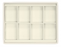 417218 Display tray with rounded corners,  no inserts,  8 cells (cell size 47х65)