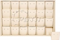 411109 Display tray for 24 pairs of stud earrings/ Angled removable inserts / Holes