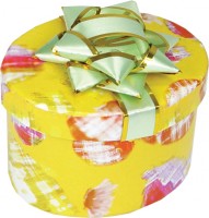 31102 Hard plastic with decorative stickers,  oval,  a series of Gift