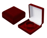 20606 Flocked box, semi-circular, the series of Classics