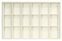 416218/Д Display tray with rounded corners, no inserts, inserts holders, 18 cells (cell size 47х65)