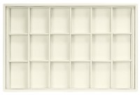 411218/Д Display tray, no inserts, inserts holders, 18 cells (cell size 47х65)