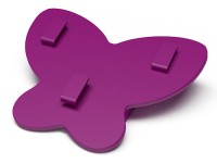 432042 Butterfly-shaped stand for 3 rings,  with clips