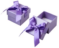 90701 ИМП Hard cardboard with ribbon on the lid,  a series of Pearl classic 45х45