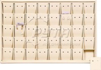 411113 Display tray for 40 pairs of stud earrings / Removable inserts / Holes