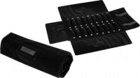 211734 Jewelry carrying roll,  black flock (rings)