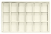 416218 Display tray with rounded corners, no inserts, 18 cells (cell size 47х65)