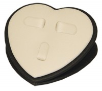 431350 Angled heart-shaped stand for 1 set,  with 3 clips
