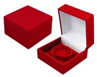 22606 ML Flocked box,  semi-circular,  the series of Classics