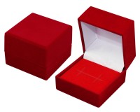 21001 ML Flocked box,  semi-circular,  the series of Classics