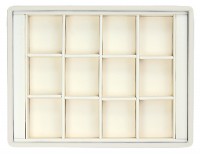 417228 Display tray with rounded corners, no inserts, 12 cells (cell size 40х46)