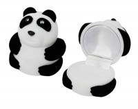 32801 Flocked box, panda, Children's collection