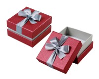 91030 Cardboard box with a ribbon on the lid. Happy garden collection, 60x60