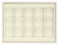 412240 Display tray, no inserts, 15 cells (cell size 36х37)