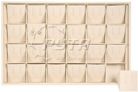 411117 Display tray for 24 pairs of earrings / Angled removable inserts