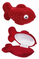 30601 Flocked box,  a fish,  Children's collection