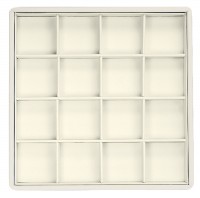 418224/Д Display tray with rounded corners,  no inserts,  inserts holders,  16 cells (cell size 47х47)