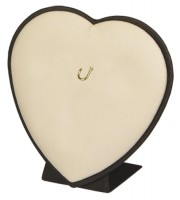 431256 Heart-shaped pendant stand,  with a hook,  pliable leg