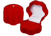 41501 Flocked box, jewelry box, series Romance