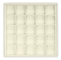 418240 Display tray with rounded corners, no inserts, 25 cells (cell size 36х37)