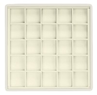 418240 Display tray with rounded corners,  no inserts,  25 cells (cell size 36х37)