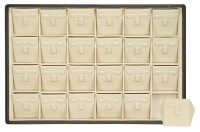 416305 Display tray with rounded corners for 24 sets / Removable inserts / 3 clips