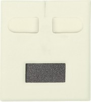 ВК124 Angled insert with a tag window and clips,  for a pair of earrings