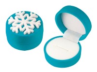 51901 Flocked box, a snowflake, a series of Christmas