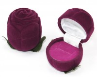 40101 Flocked box, rose, a series of Romance