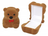54001 S Flocked box,  a little bear,  Children's collection